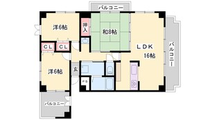 コーポ堂の前の物件間取画像